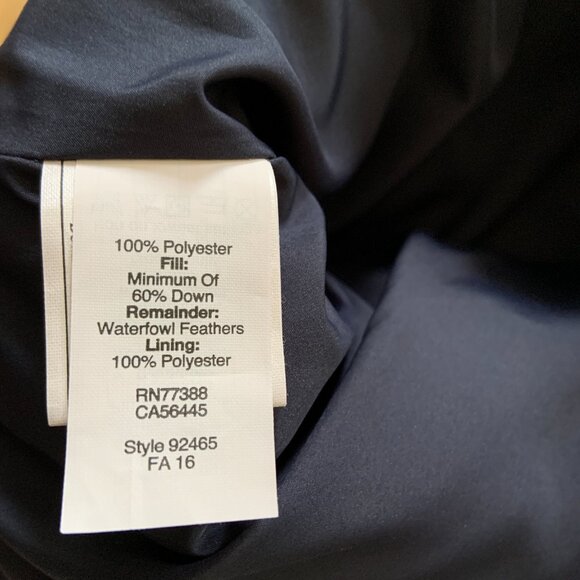 Women's J. Crew Navy Blue Diamond Quilted Down Filled Vest Size XS - Picture 5 of 7